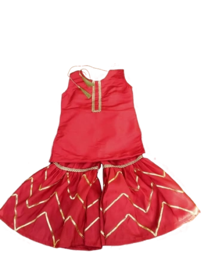 Garara Kurti Red