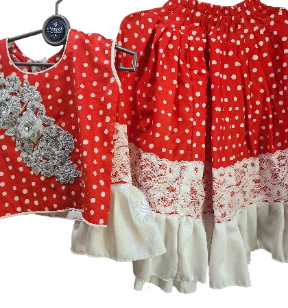 Skirt Blouce Red