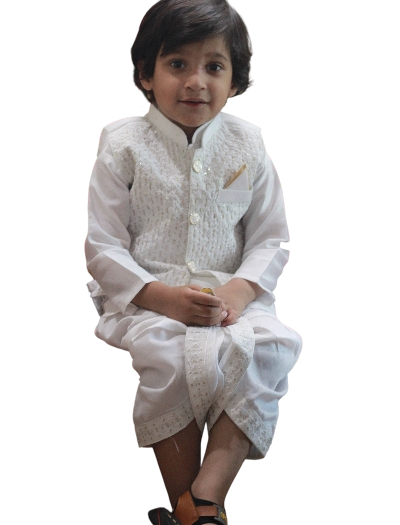 White Dhoti Kurta